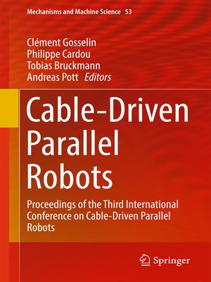 cover image of Cable-Driven Parallel Robots